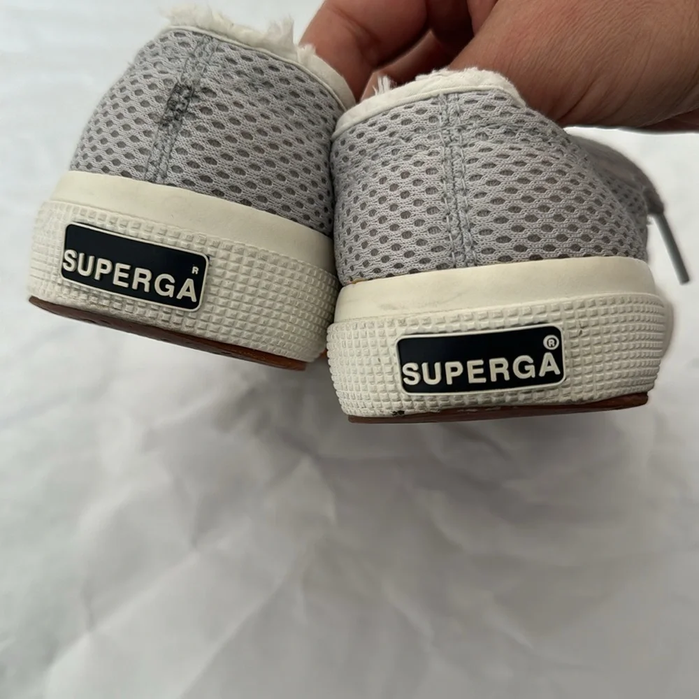 Superga light Gray  Mesh Sneakers